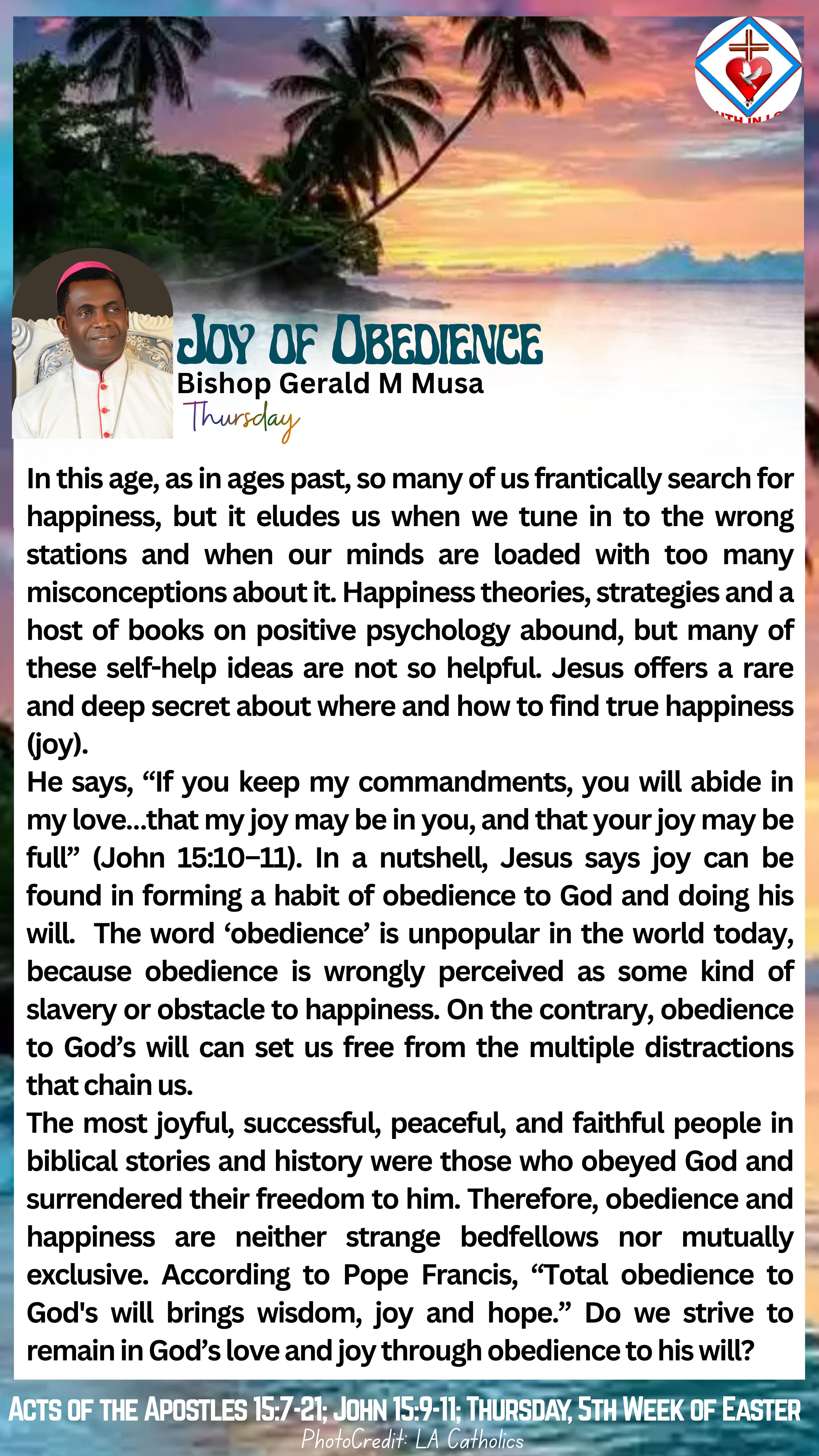 Joy of Obedience